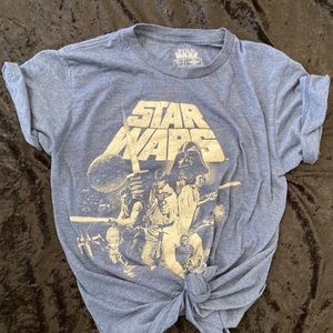 Star Wars blue tee t shirt men’s small/ladies m